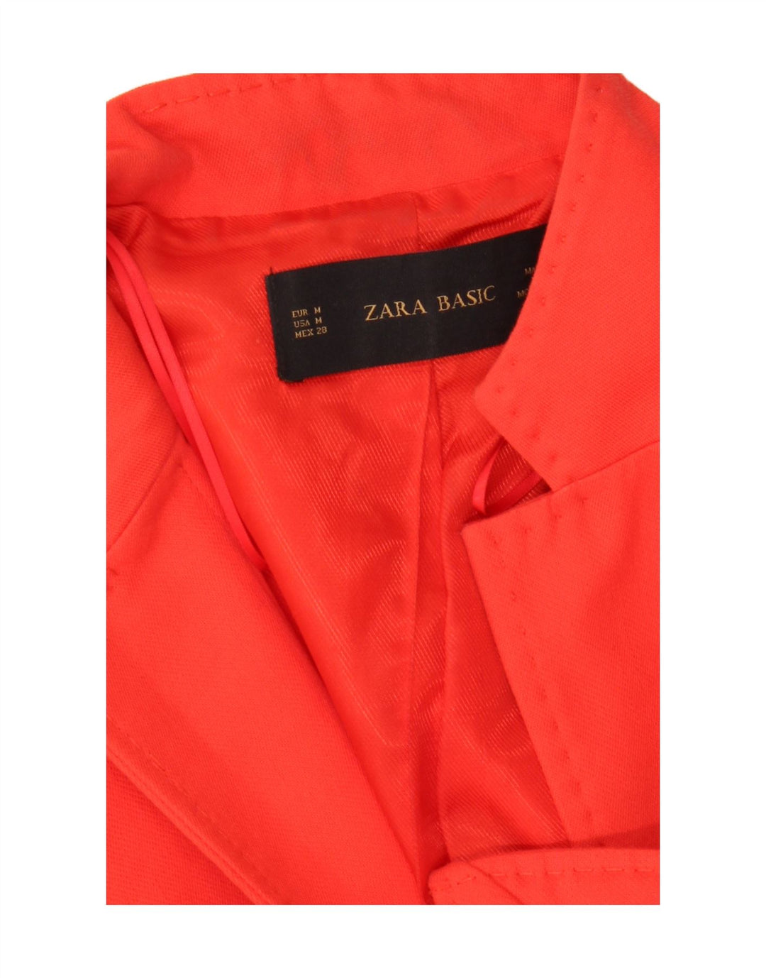 ZARA Womens 3/4 Sleeve Bolero Jacket UK 12 Medium Red