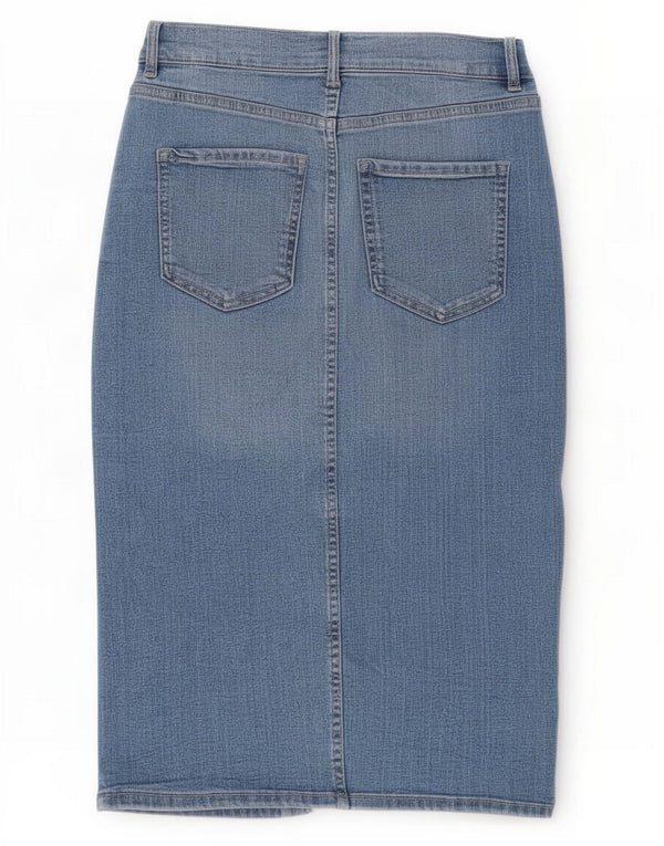 Marks & Spencer Damska spódnica dżinsowa UK 8 Small W26 Niebieska bawełna