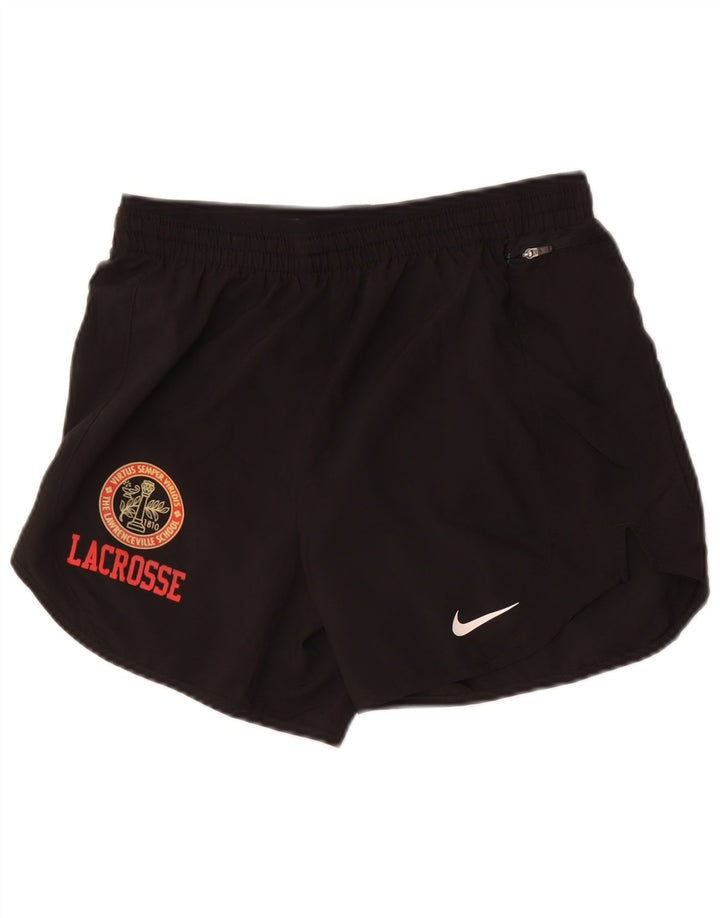 Damskie spodenki sportowe Nike Dri Fit UK 10, małe, czarne, poliestrowe