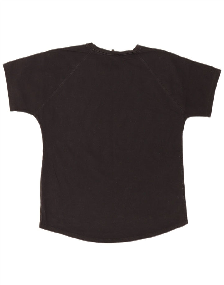 T-shirt męski Massimo Dutti, mały, czarny, bawełniany