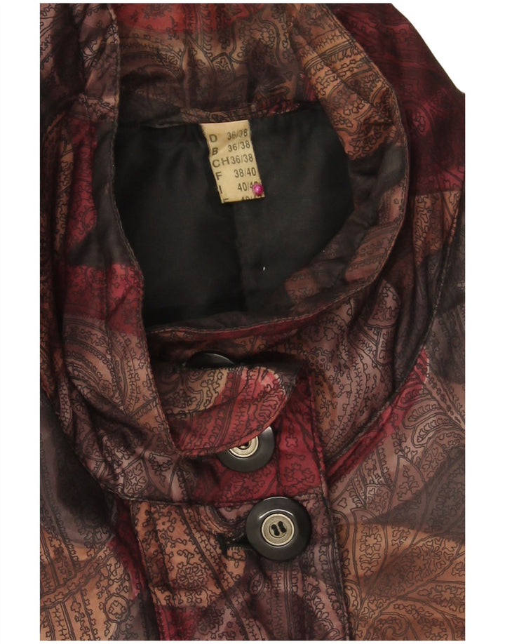 Damski płaszcz wiatrówka VINTAGE EU 36/38 Mały wielokolorowy paisley