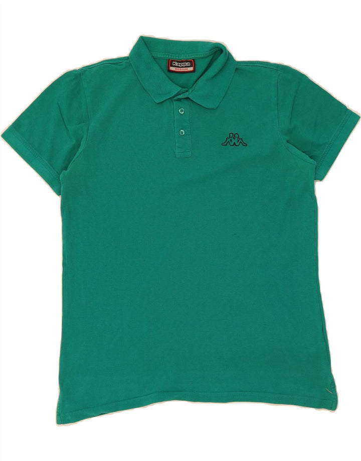 KAPPA Mens Polo Shirt Medium Green Cotton Vintage Kappa and Second-Hand Kappa from Messina Hembry 