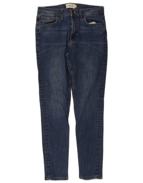 Damskie jeansy obcisłe French Connection UK 12 Medium W30 L28 Niebieska bawełna