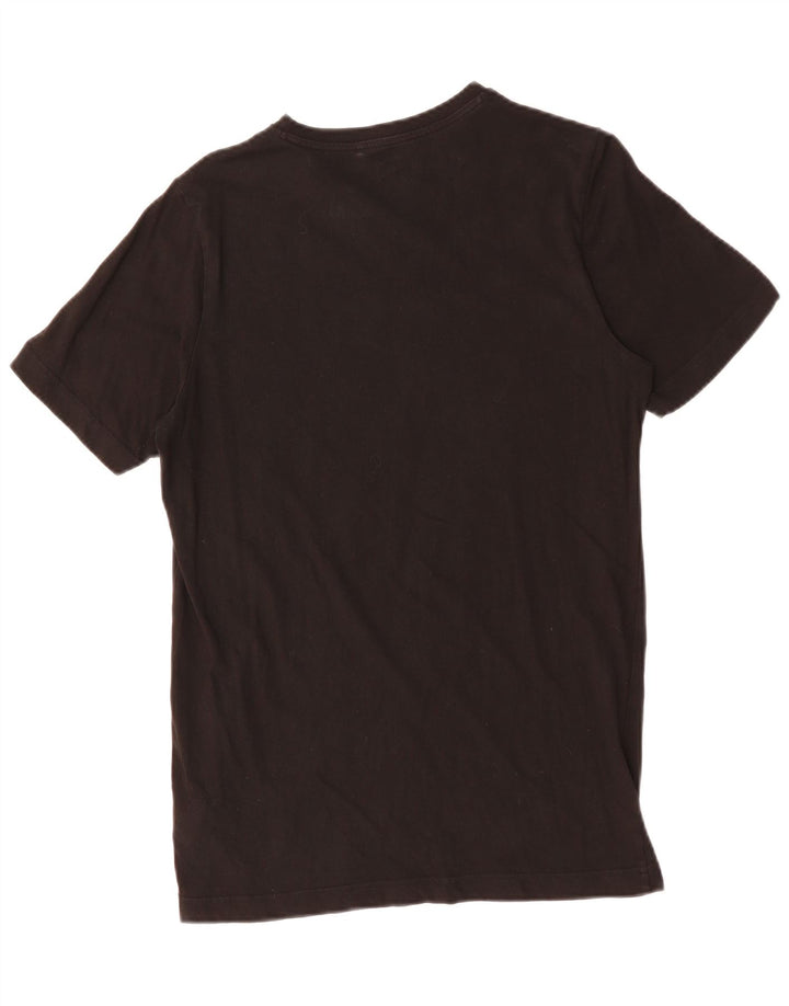 Męski T-shirt z grafiką Puma, mały, czarny, bawełniany