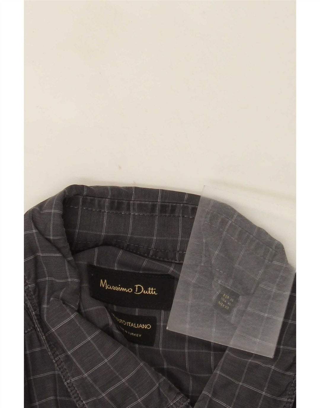 Koszula męska Massimo Dutti XL w szarą kratkę