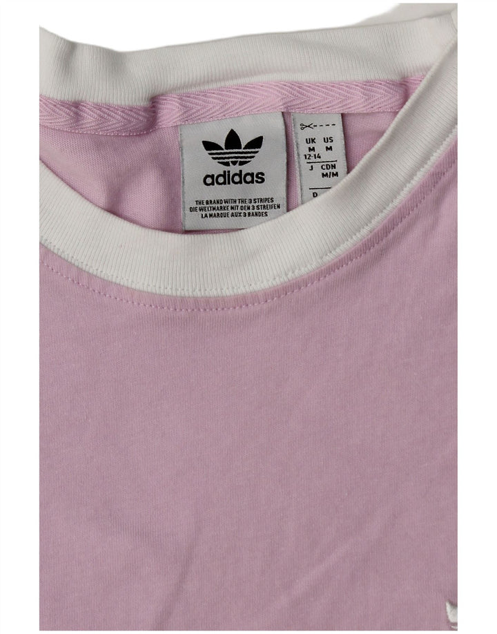 ADIDAS Womens T-Shirt Top UK 12/14 Medium Purple