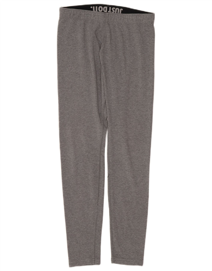 Damskie legginsy Nike Graphic UK 12, średnioszare, bawełniane