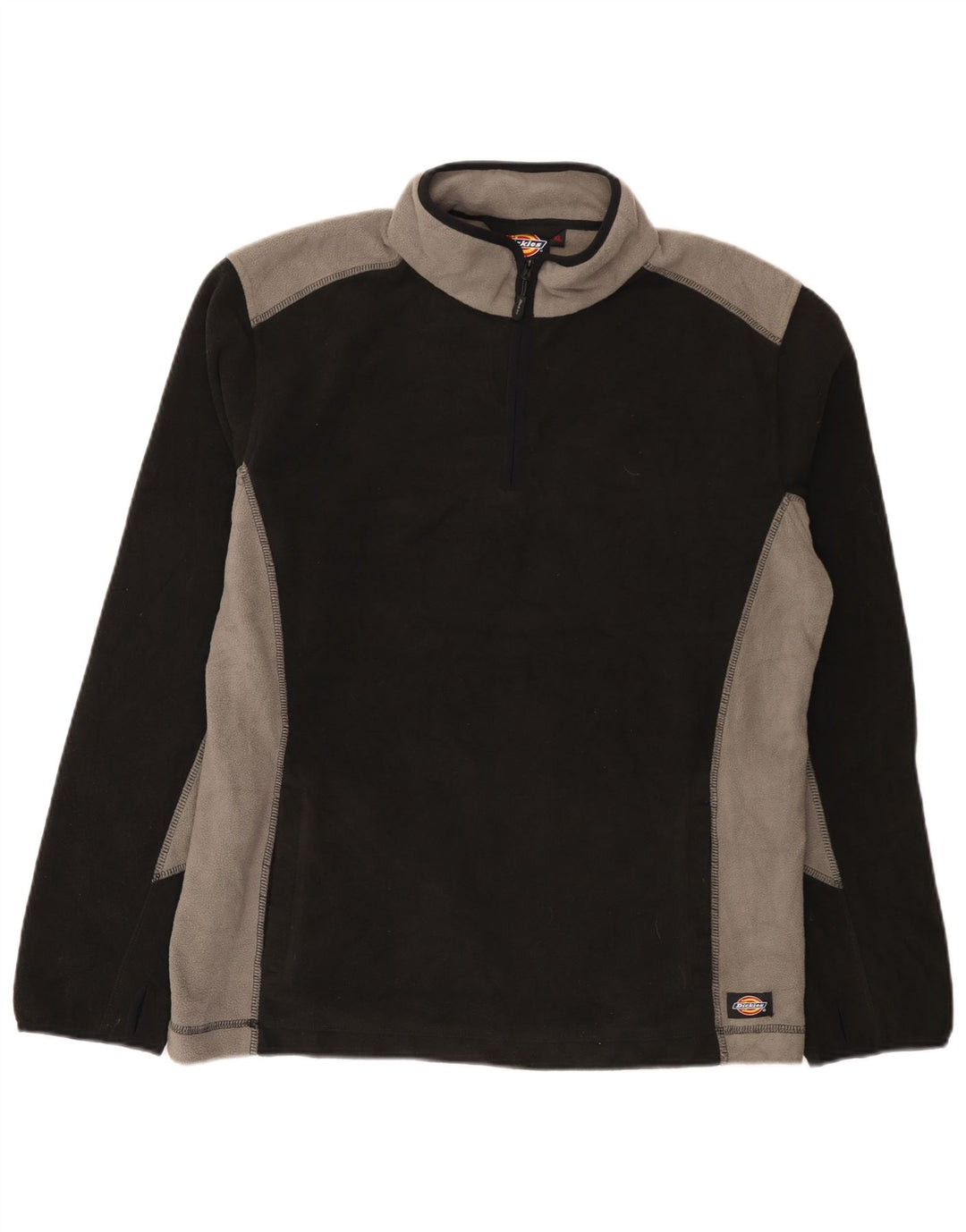 Męski sweter polarowy Dickies z zamkiem błyskawicznym XL, czarny, kolorowy poliester