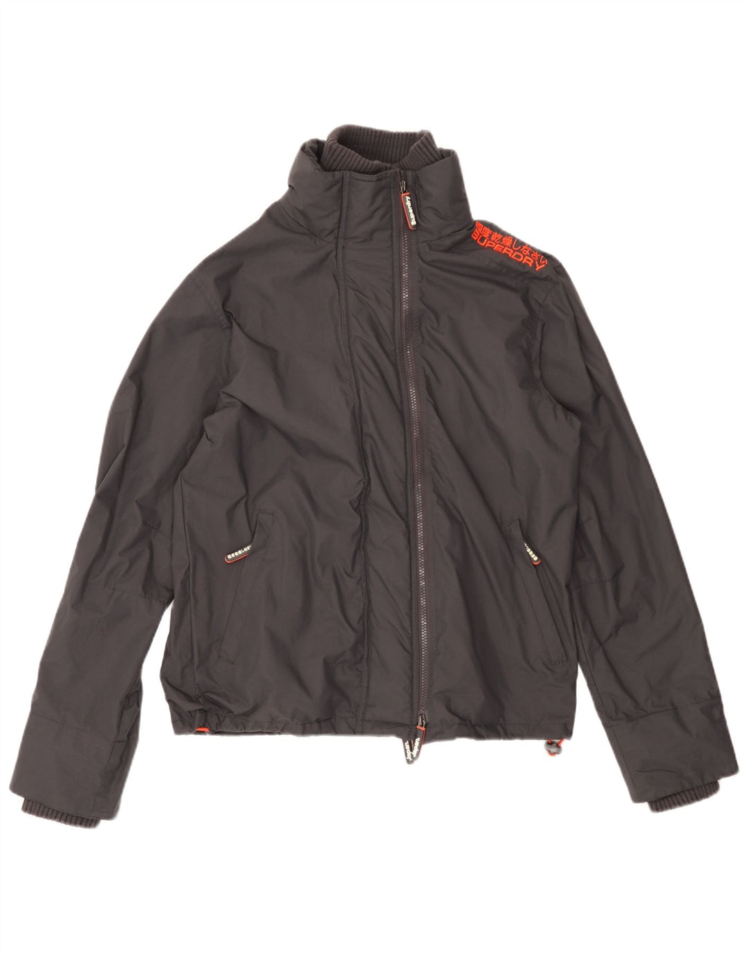 Damska kurtka bomber Superdry The Windcheater Graphic UK 14, średnia czarna