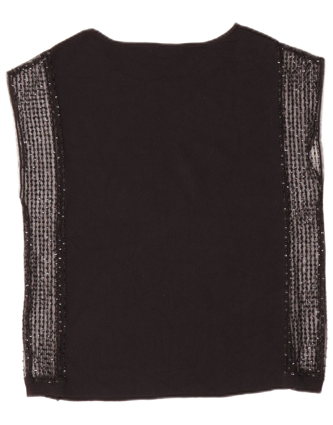 Damska bluzka bez rękawów Zara UK 12, średnia czarna