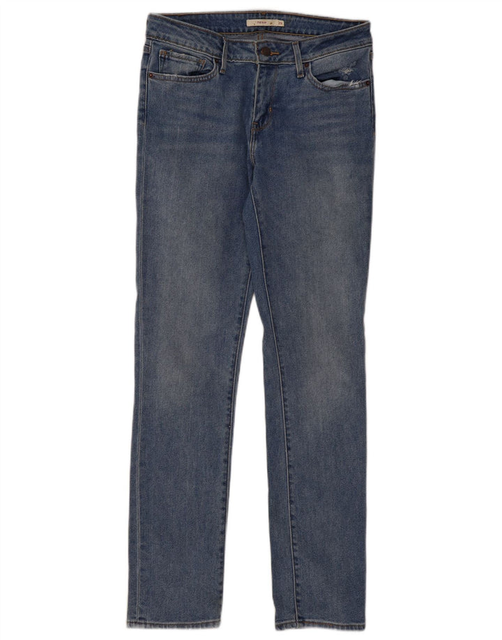 Damskie jeansy LEVI'S 712 Slim W29 L32 Niebieskie bawełniane