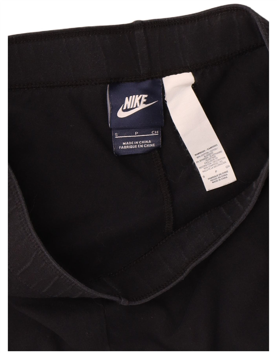 Damskie legginsy Nike Graphic Capri UK 8, małe, czarne, bawełniane