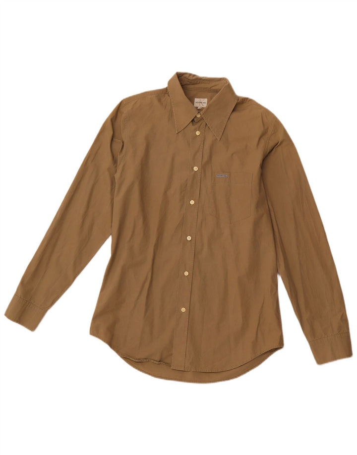 CALVIN KLEIN JEANS Koszula męska, duża, bawełniana w kolorze khaki