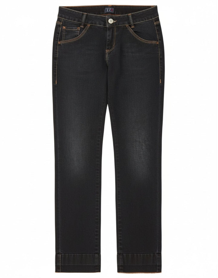 TRUSSARDI Womens Slim Jeans IT 42 Medium W28 L32 Navy Blue Cotton