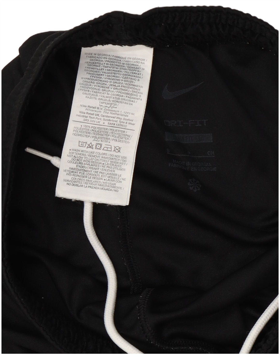 Męskie spodenki sportowe Nike Dri Fit Slim, małe, czarne, poliestrowe