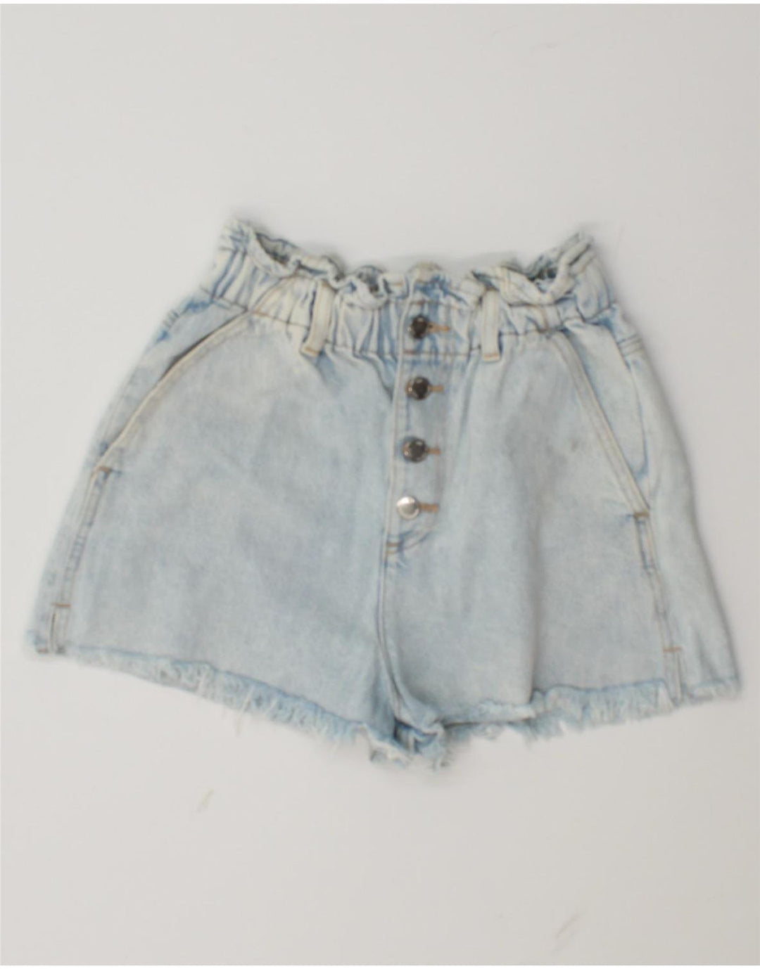 Damskie spodenki dżinsowe ZARA EU 34 2XS W24 Niebieskie