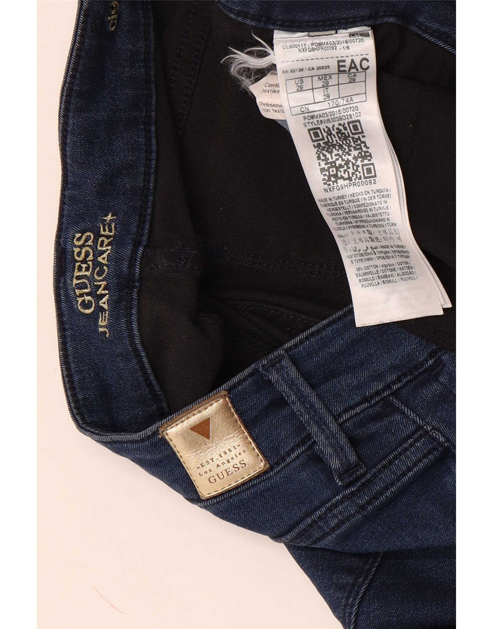 Guess Damskie Cigarette Slim Jeansy W29 L28 Niebieskie Bawełniane