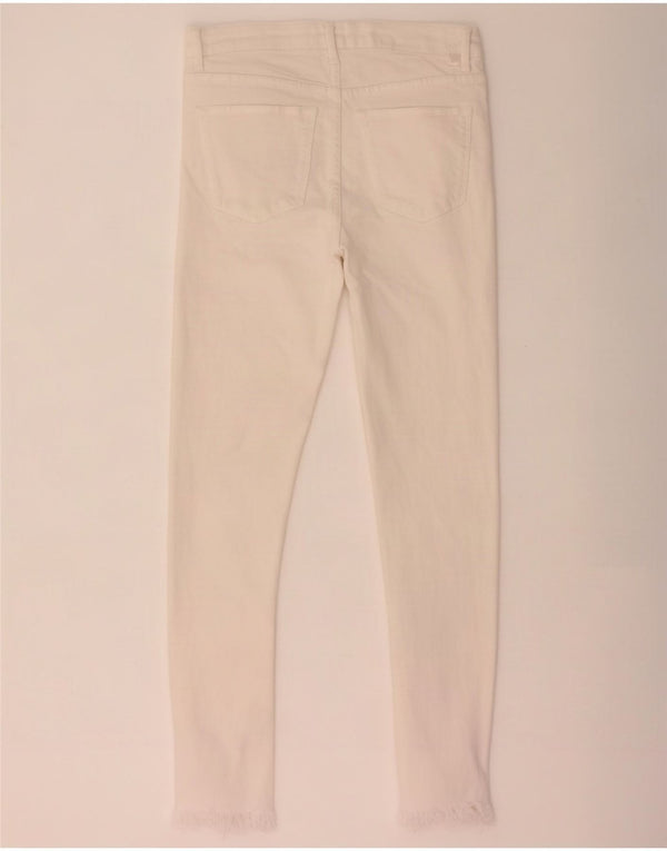Damskie jeansy skinny Zara EU 38 Small W28 L27 Beżowa bawełna