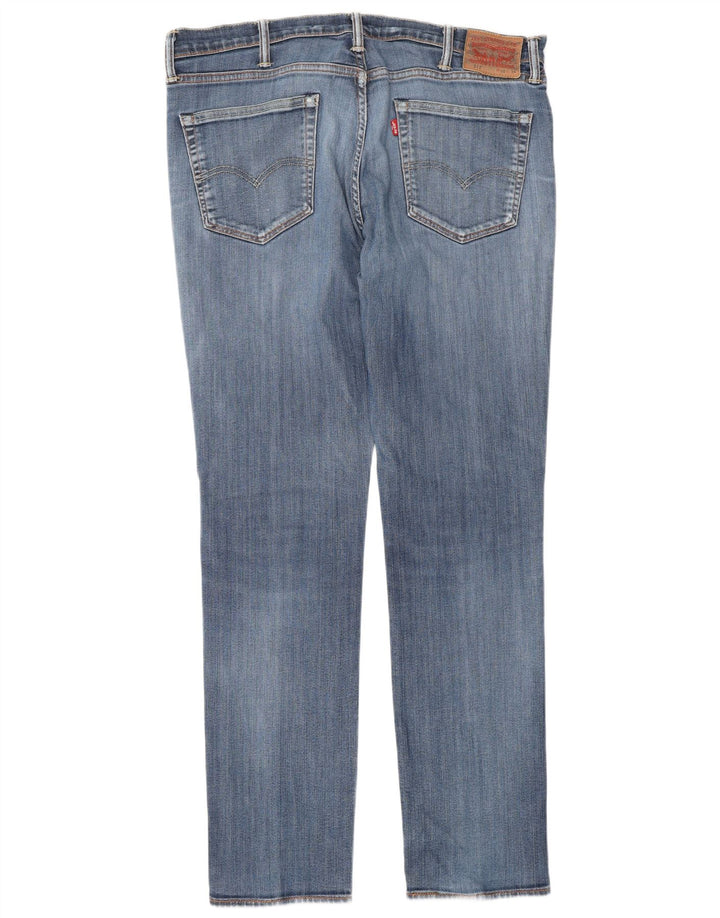 Męskie jeansy Levi's 511 Slim W38 L34 Niebieska bawełna