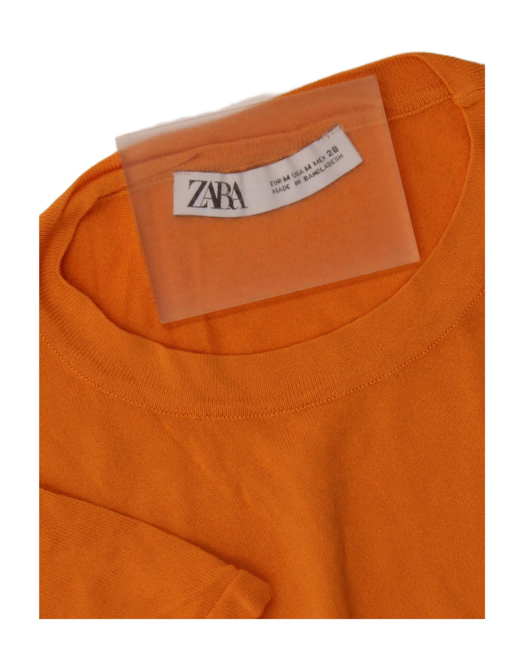 T-shirt damski Zara Top UK 12 średni pomarańczowy