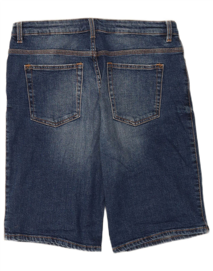 Damskie spodenki jeansowe Marks & Spencer UK 12 Medium W30, niebieskie, bawełniane