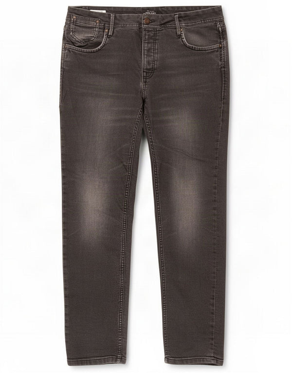 Jack & Jones Mens Tim Slim Fit Straight Jeans W36 L32 Grey Cotton