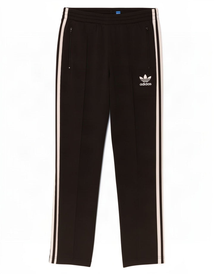 Damskie spodnie dresowe Adidas UK 10, małe, czarne, poliestrowe