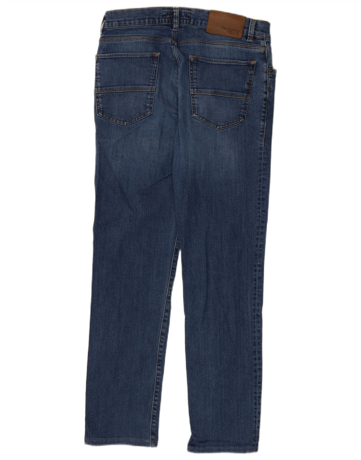 Męskie jeansy slim fit Trussardi W33 L30 Niebieskie bawełniane