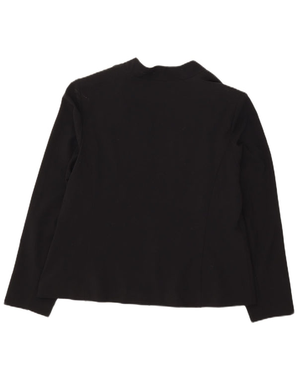 Marks & Spencer Damska otwarta marynarka UK 18 XL, czarna, poliester