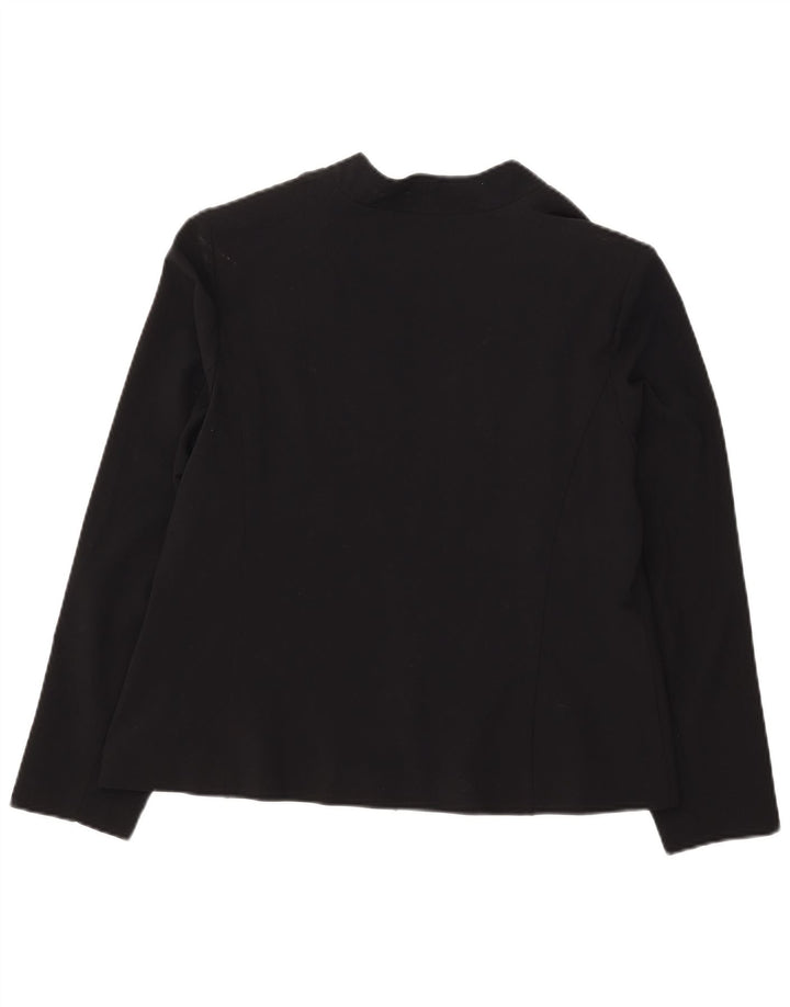 Marks & Spencer Damska otwarta marynarka UK 18 XL, czarna, poliester