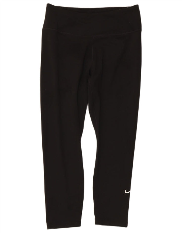 Damskie legginsy Nike Dri Fit Capri UK 12, średnie czarne