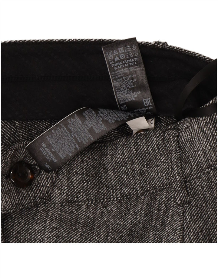 Damskie spodnie garniturowe Marks & Spencer UK 12 Medium W30 L27 Szare