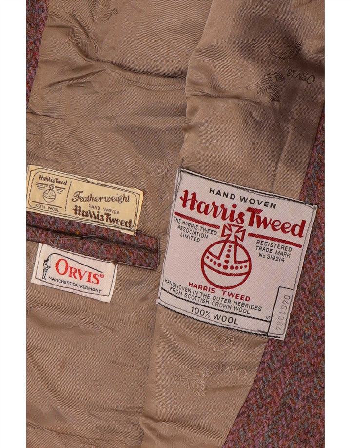 Kurtka damska Orvis Harris Tweed Blazer UK 12 Średnia czerwona jodełka