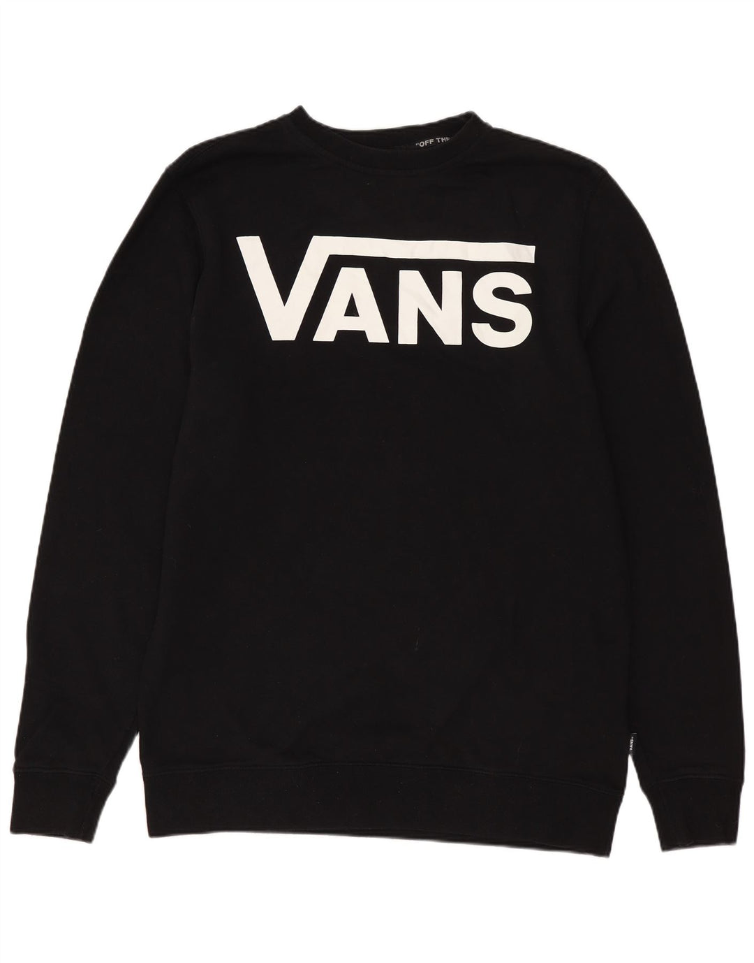 Męski sweter z grafiką VANS, mały, czarny