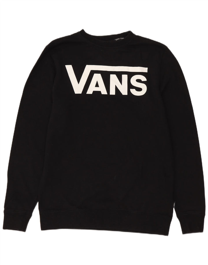 Męski sweter z grafiką VANS, mały, czarny