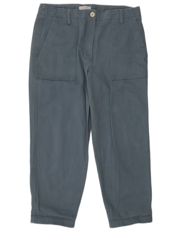 Marks & Spencer Damskie spodnie cargo z wysokim stanem UK 16, duże W34 L27 Niebieskie