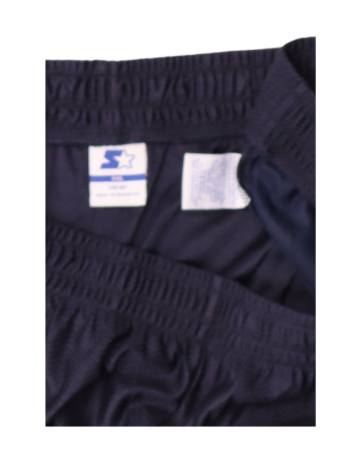 STARTER Mens Sport Shorts 3XL  Navy Blue Polyester