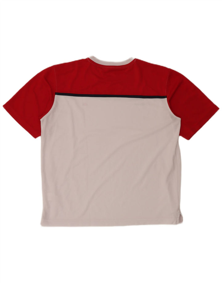 T-shirt męski ELLESSE XL, biały, z blokami kolorów