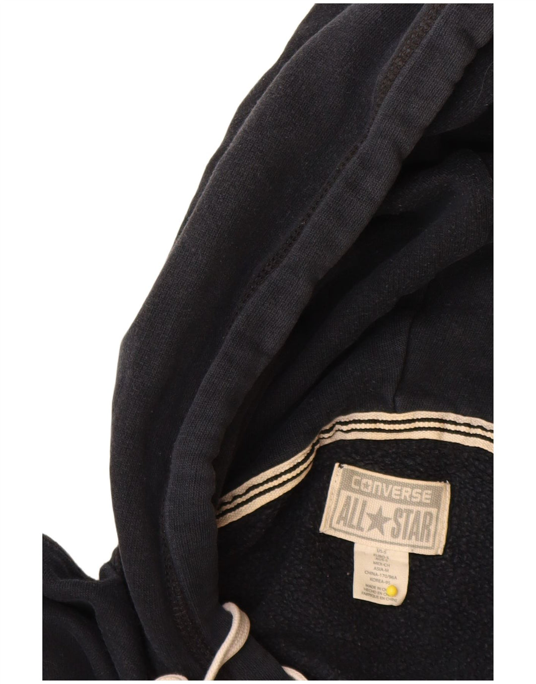 Converse Męski sweter z kapturem, mały, granatowy, bawełniany