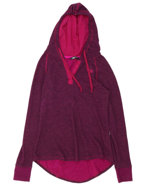 The North Face Womens Hoodie Jumper UK 10 Small Purple Polyester