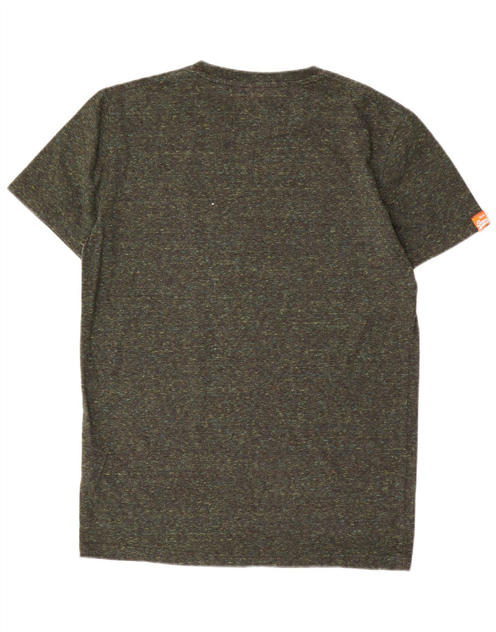 T-shirt męski Superdry, średni, bawełniany khaki z plamkami