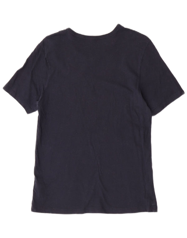T-shirt męski Hugo Boss, średni, granatowy, bawełniany