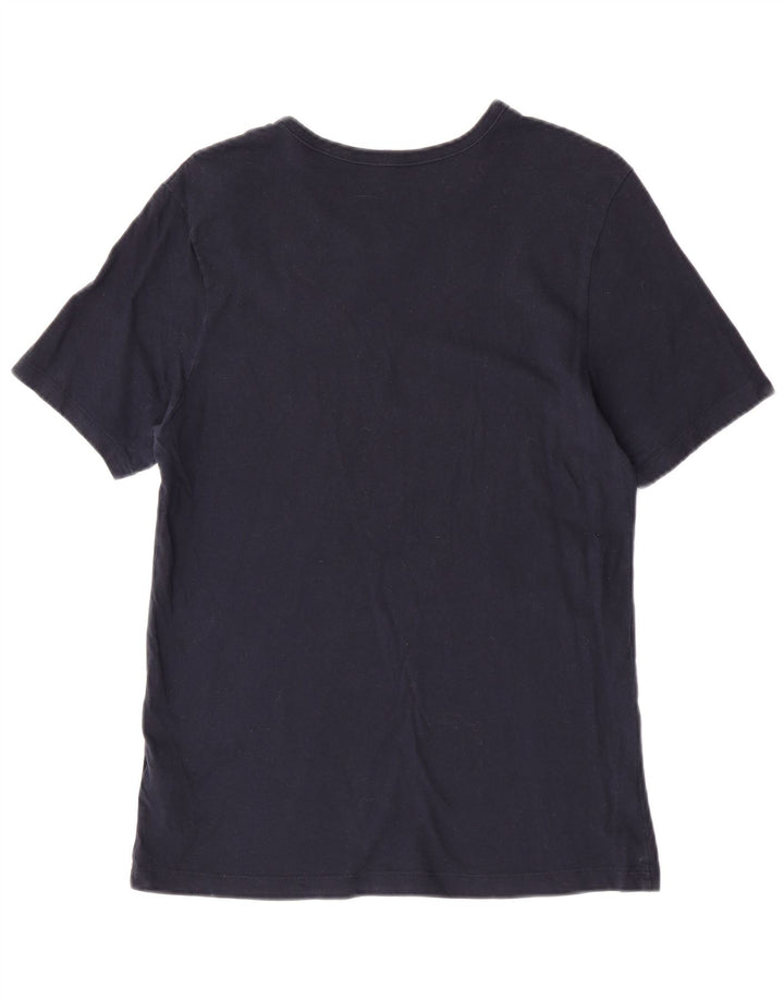 T-shirt męski Hugo Boss, średni, granatowy, bawełniany