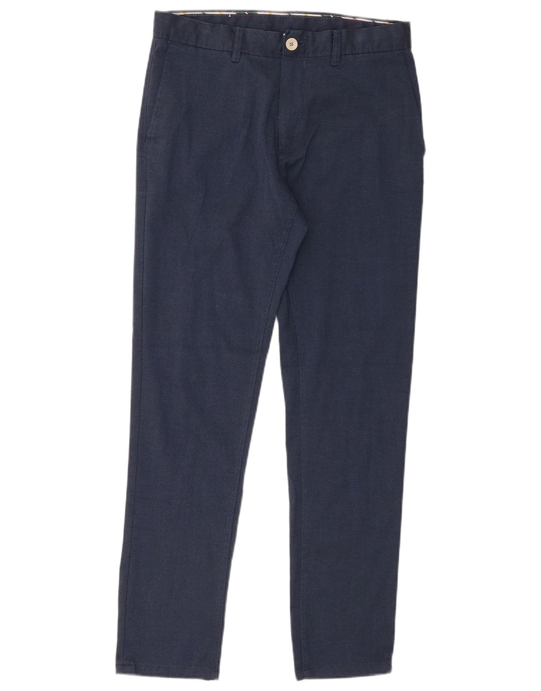 Męskie spodnie chino Zara EU 38 Small W30 L29 Granatowy poliester