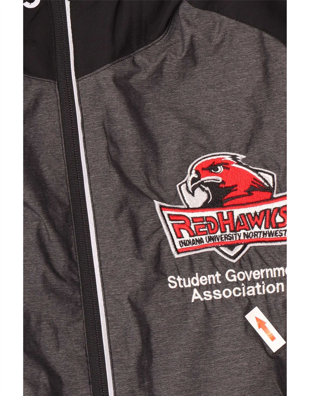 Męska kurtka przeciwdeszczowa Adidas Redhawk Graphic UK 38 w kolorze średnioszarym