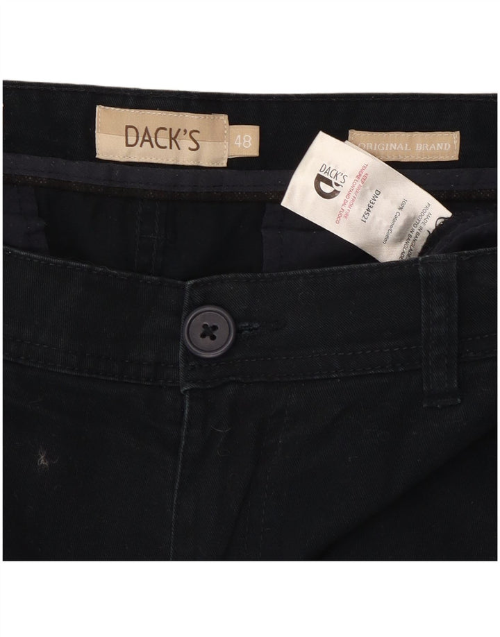 Męskie spodenki chino o regularnym kroju DACK IT 48 Medium W32 Granatowa bawełna