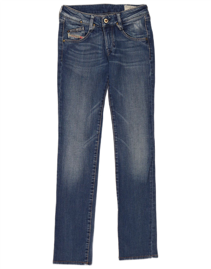 Diesel Damskie Clush Slim Jeansy W24 L32 Niebieskie bawełniane