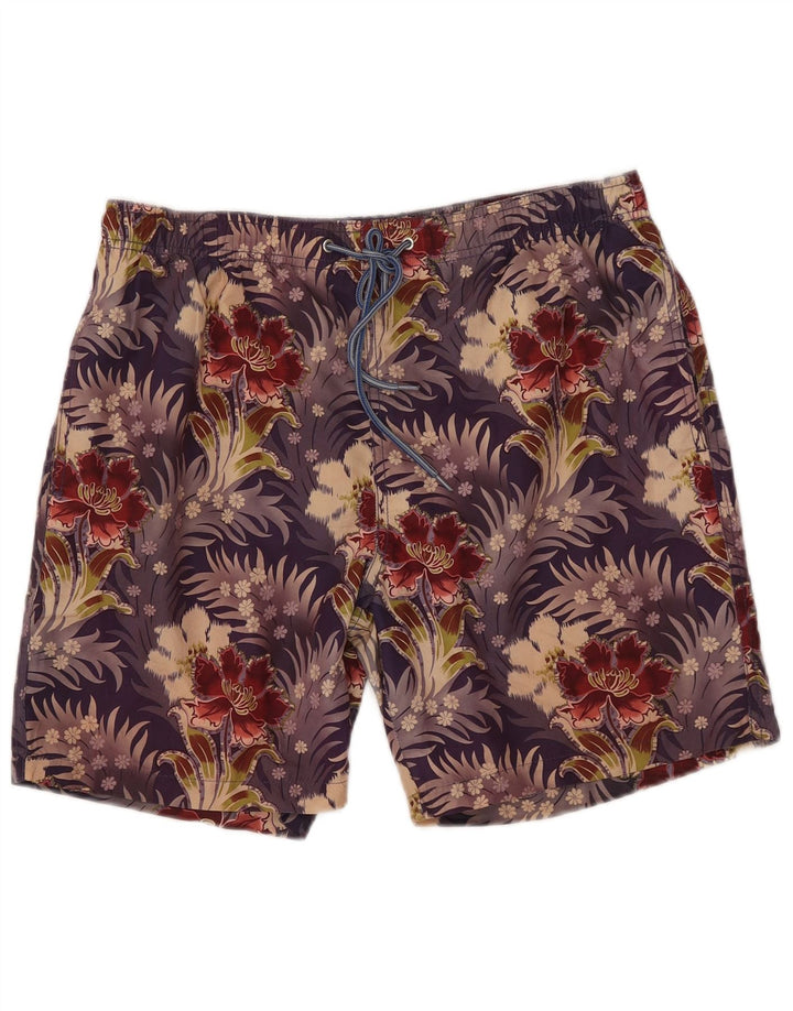 Męskie spodenki kąpielowe Paul Smith, średni, wielobarwny, kwiatowy poliester