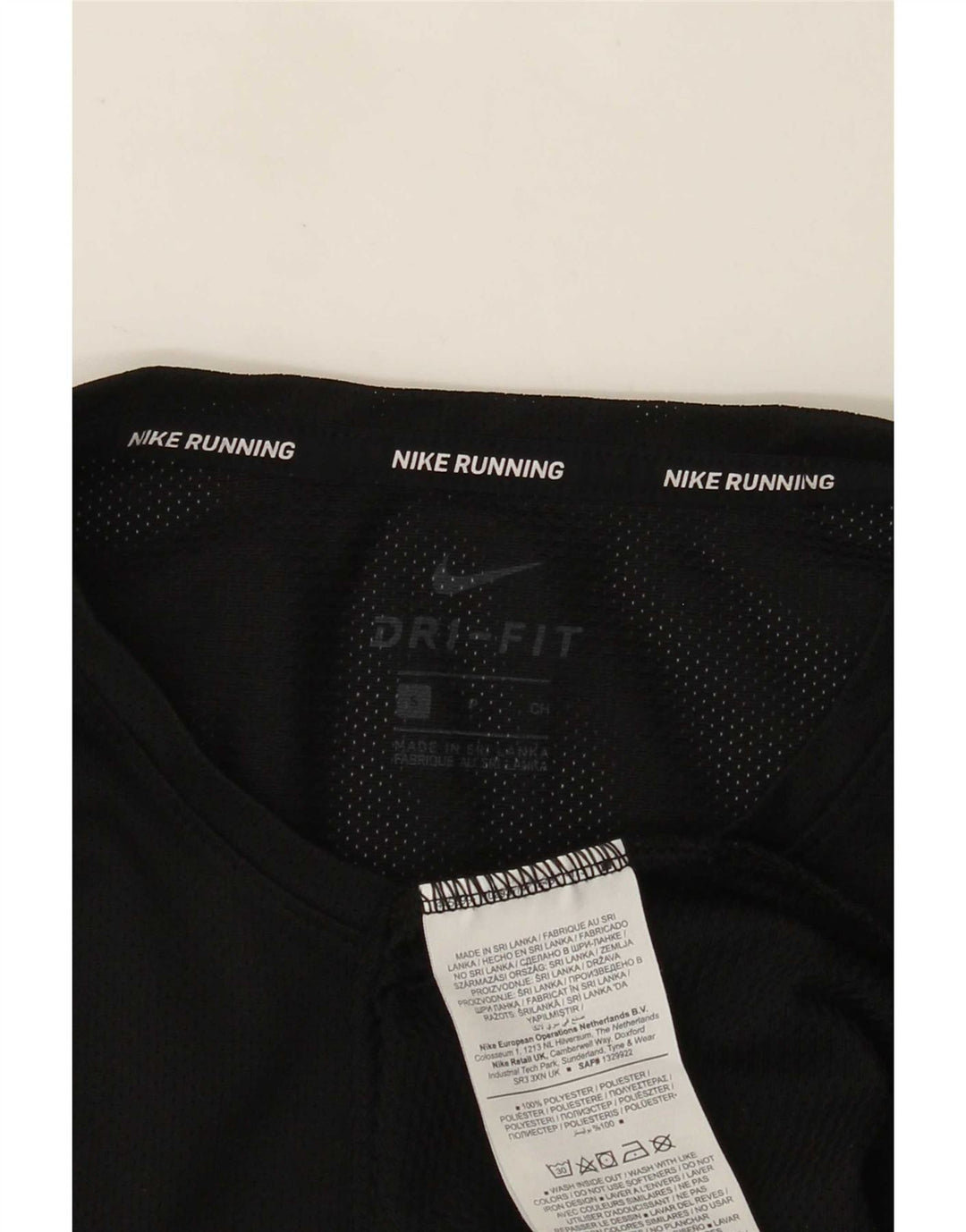 Męski T-shirt Nike Dri Fit, mały, czarny poliester