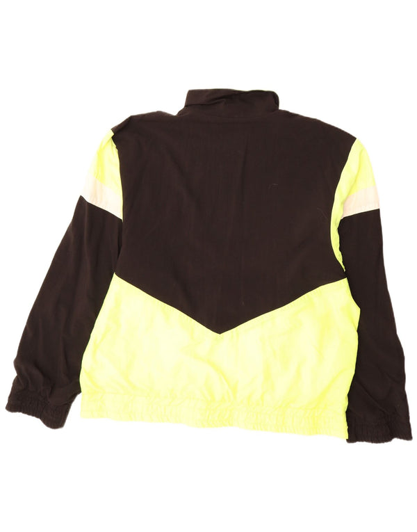 Męska kurtka przeciwdeszczowa ERBACHER Graphic UK 40, duża, czarna, z blokami kolorów, poliamid